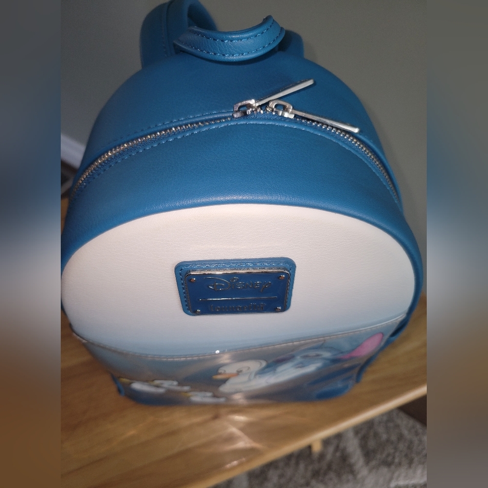 RARE Stitch and Duckling Loungefly Disney Backpack - Picture 2 of 12